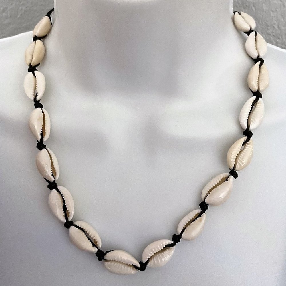 NEW NATURAL CONCH SHELLS CHOCKER NECKLACE - Picture 2 of 7